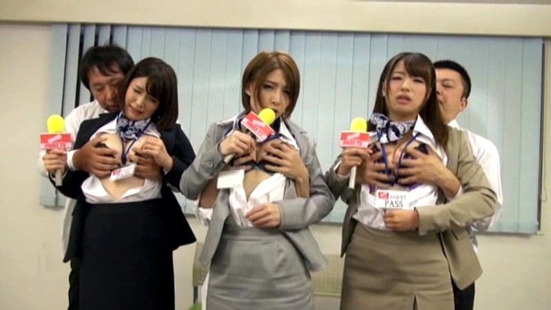 女子アナ入社テスト どんなエロいことされても絶対カメラ目線！